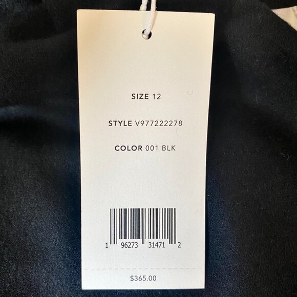 NEW VINCE Classic Black Wool Blend Pants Flat Front Slacks Trousers Womens 12 - Picture 9 of 9